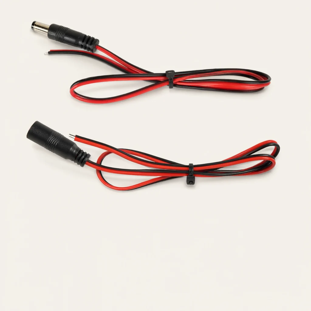 Red & Black DC Power Pigtail