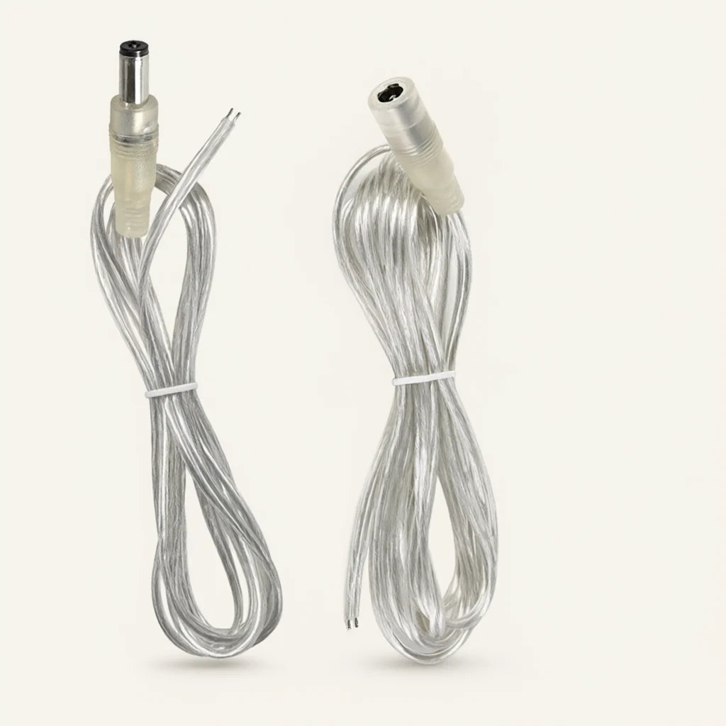 Transparent DC Power Cable